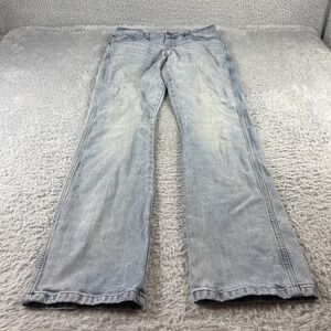 Wrangler Retro Slim Boot Jeans Mens 31x34 Light Wash Denim 1077MWZBR